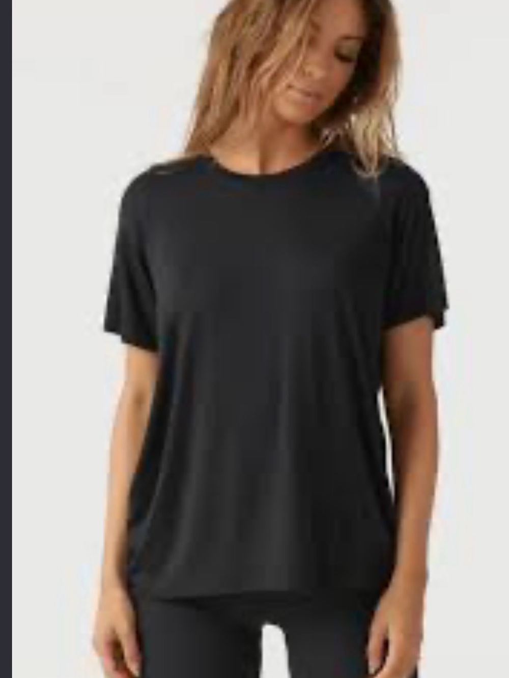 89. Joah Brown Black Relaxed Short Sleeve Tee